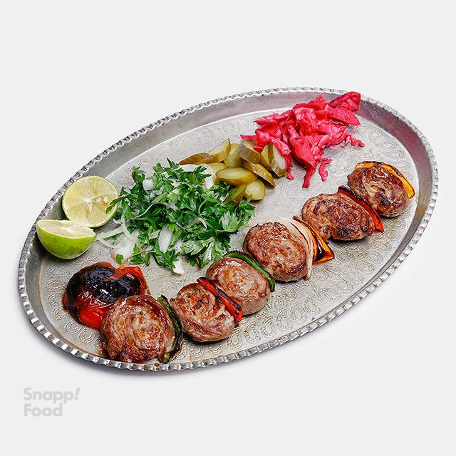 خوراک رول کباب چنجه