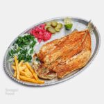 خوراک ماهی قزل آلا سرخ شده (کبابی)