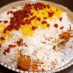 زرشک پلو با مرغ سس پز (ران)