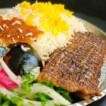 چلو کباب تبریزی (یک سیخ)